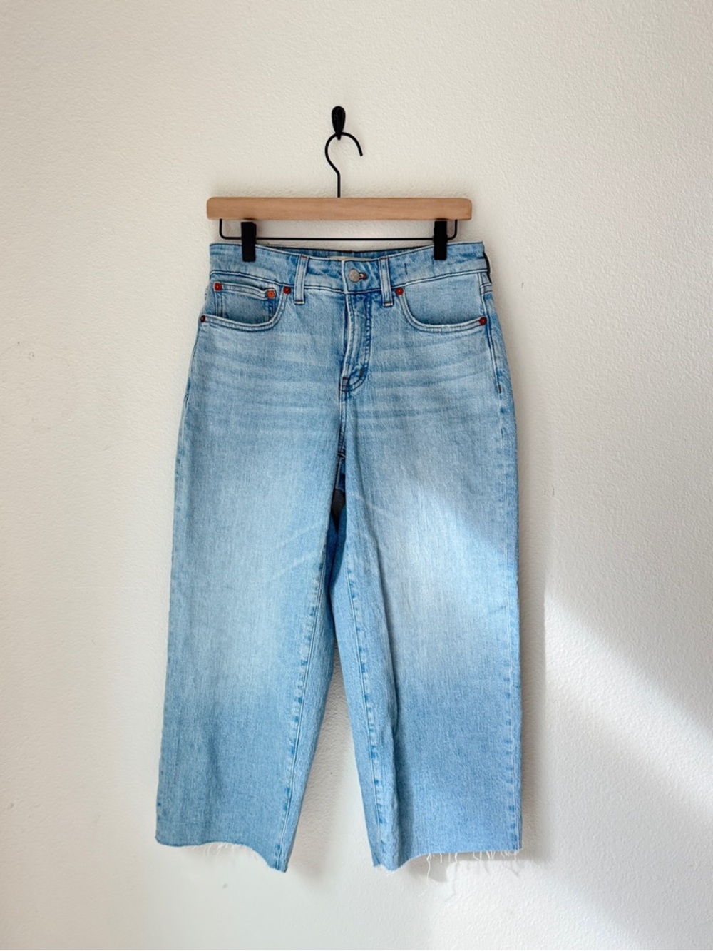 Madewell The Petite Curvy Perfect Vintage Wide-Leg Crop Jean - Altoona Wash- 28P - Picture 2 of 9